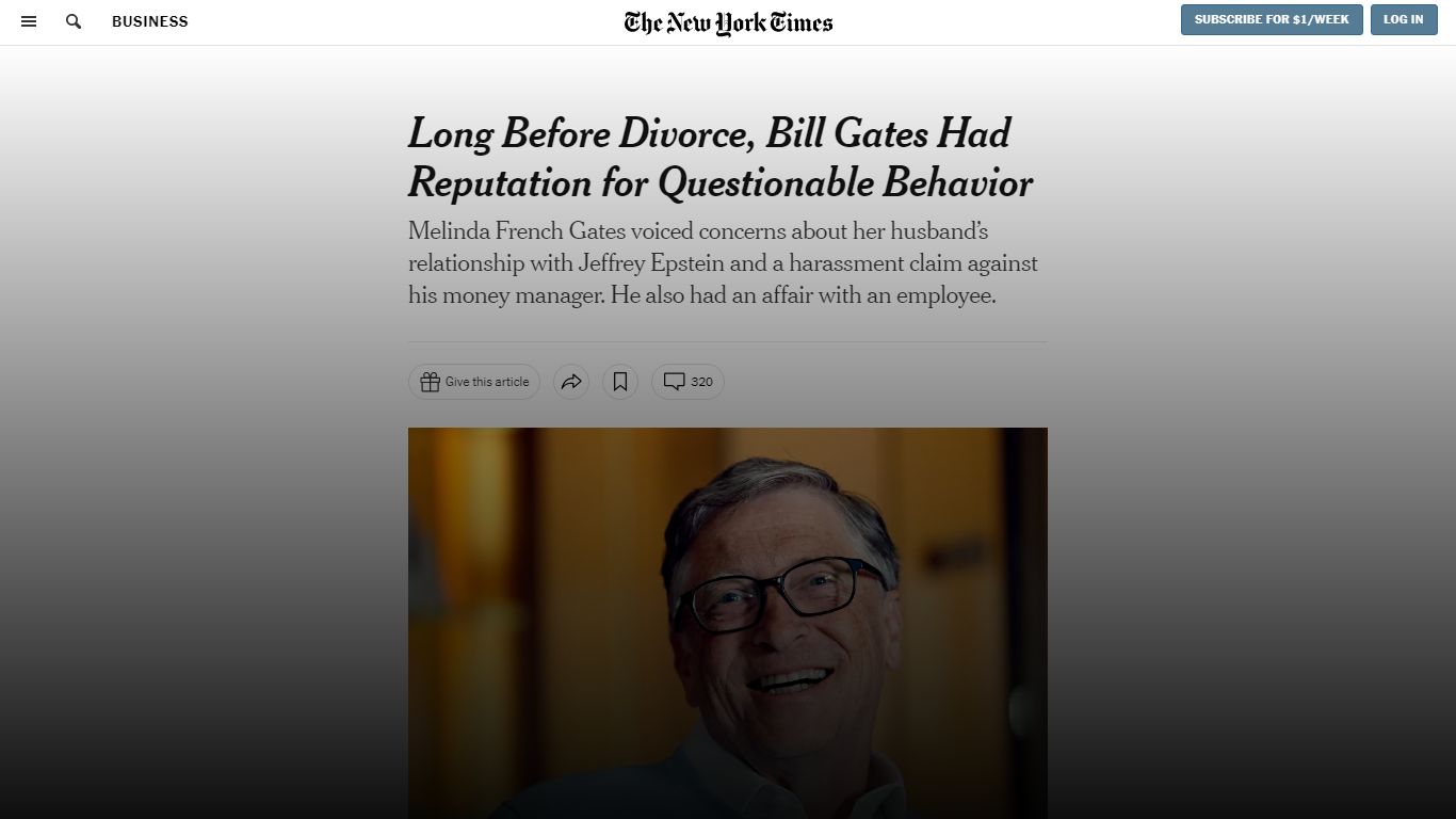 Bill Gates Had Reputation for Questionable Behavior Before Divorce ...