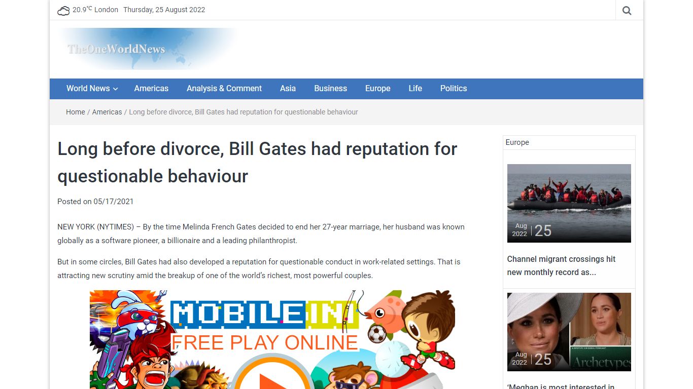 Long before divorce, Bill Gates had reputation for questionable behaviour